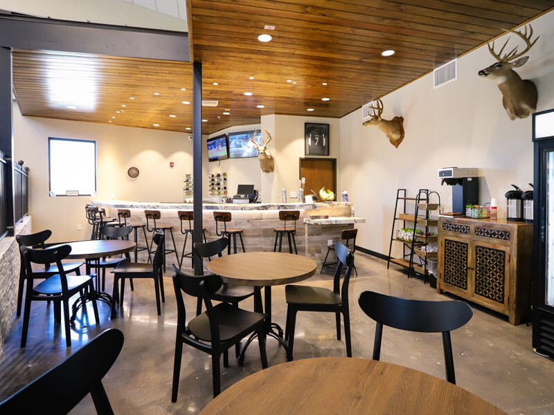 inside the drink bar at Core Athletic Club